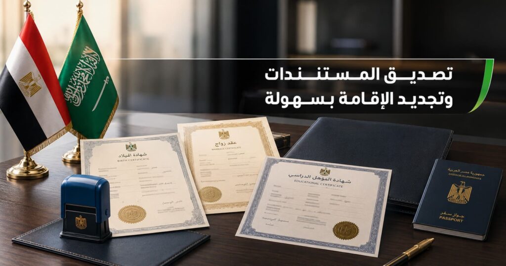 وثائق تجديد الإقامة في السعودية التي تحتاج تصديقاً — تساهيل