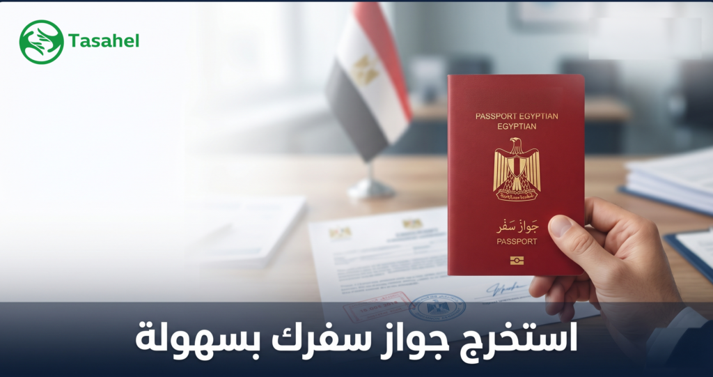 خدمة استخراج جواز السفر المصري — تساهيل