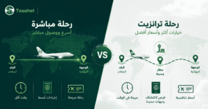الطيران المباشر أم الترانزيت؟ دليلك الكامل لاختيار الأنسب لرحلتك
