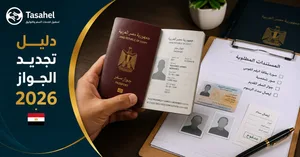 تجديد جواز السفر المصري 2026: الأوراق المطلوبة والرسوم والخطوات (داخل مصر وخارجها)