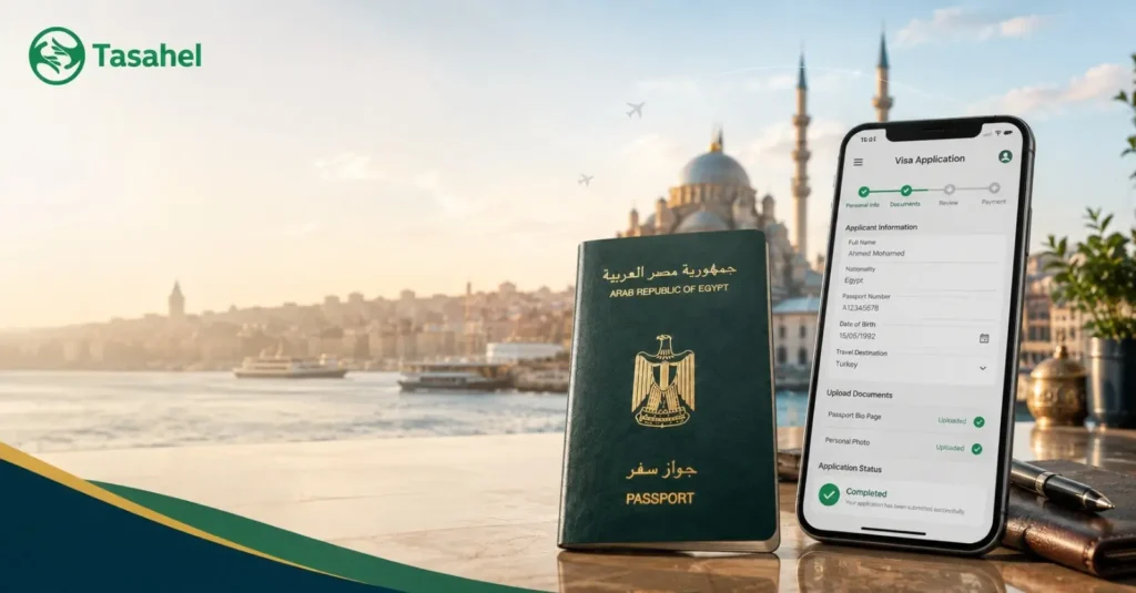 تأشيرة تركيا الالكترونية للمصريين - خطوات التقديم من جواز السفر والهاتف