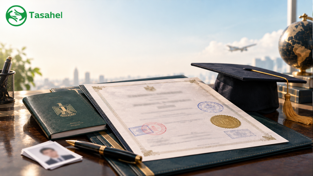 تصديق الشهادات الدراسية للخارج 2026 — شهادة جامعية مصرية بأختام معتمدة