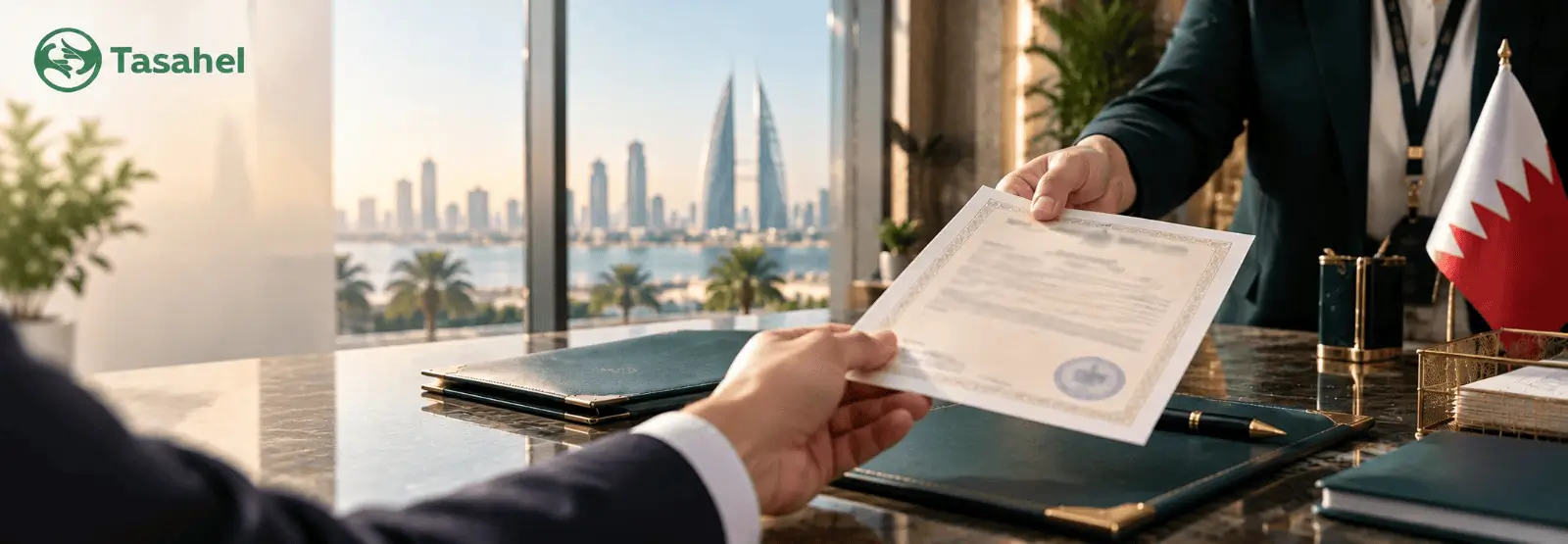 تصديق مستنداتك من سفارة البحرين في مصر — بدون طوابير وبدون تعقيدات