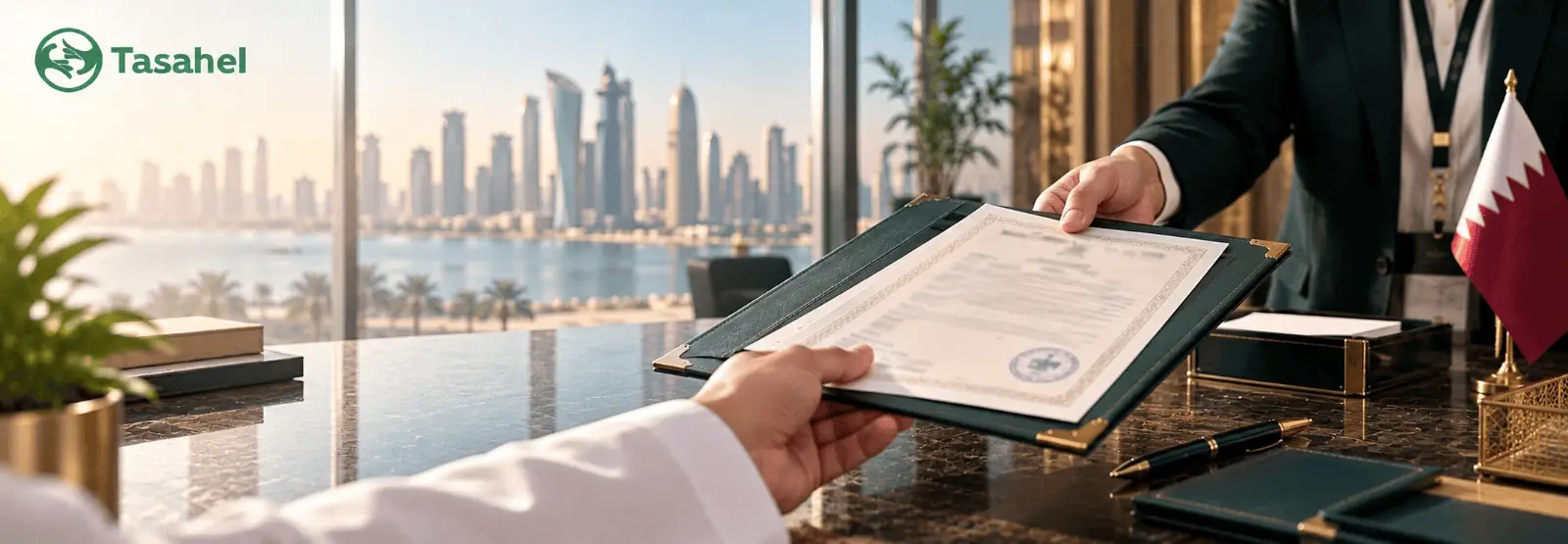 تصديق مستنداتك من سفارة قطر في مصر — بدون طوابير وبدون تعقيدات