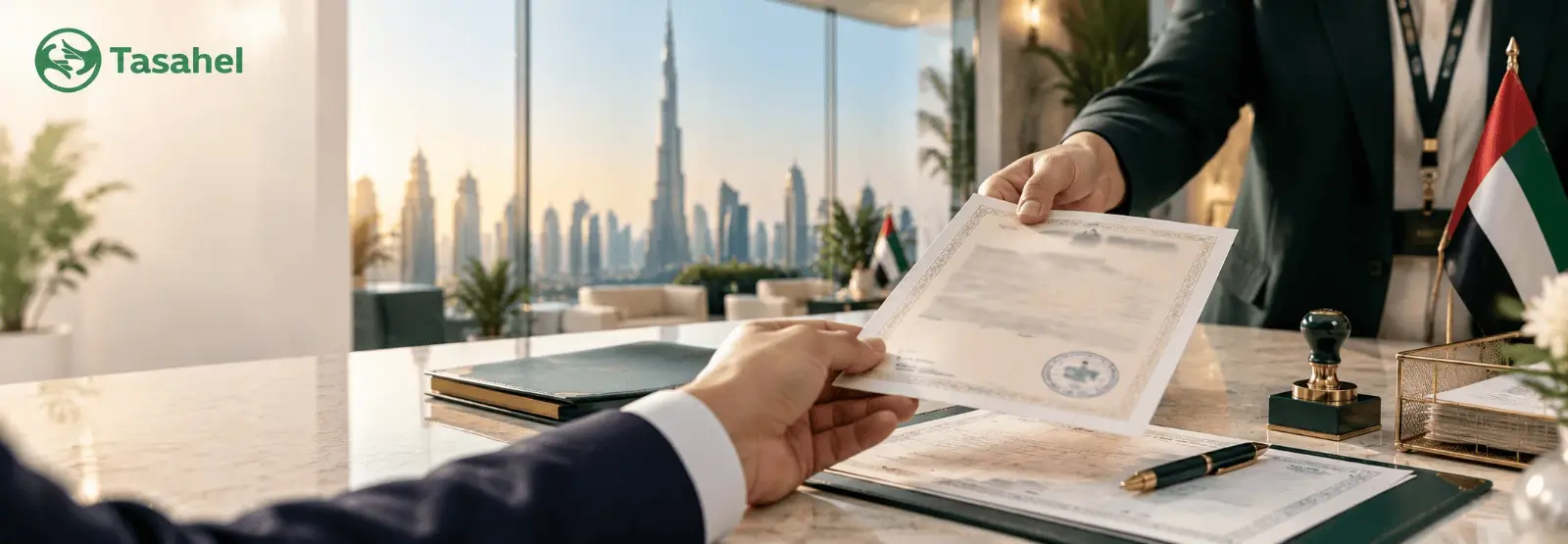 تصديق مستندات من سفارة الإمارات مع تساهيل